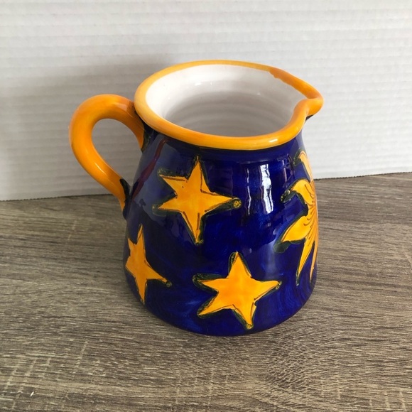Handthrown Pottery Celestial Pitcher - Picture 4 of 12